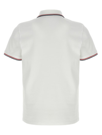 Tricolor detail polo shirt #