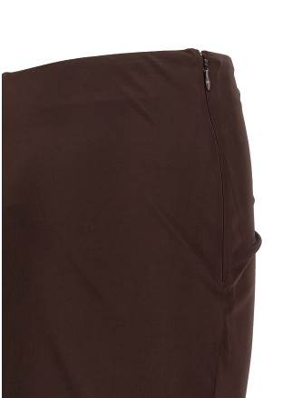 Shiny viscose skirt #