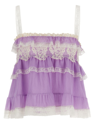 Flounces and lace top