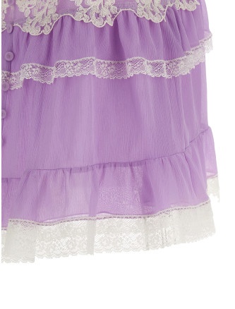 Flounces and lace top #