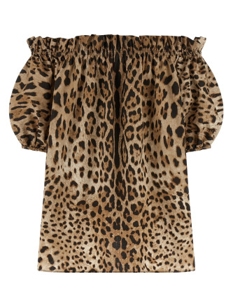 Animal print cotton top #