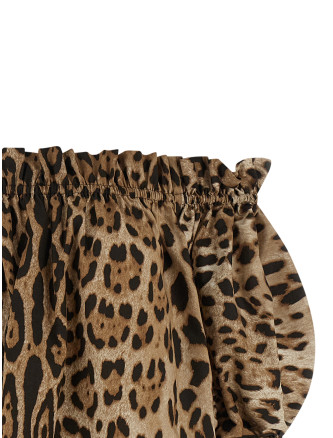 Animal print cotton top #