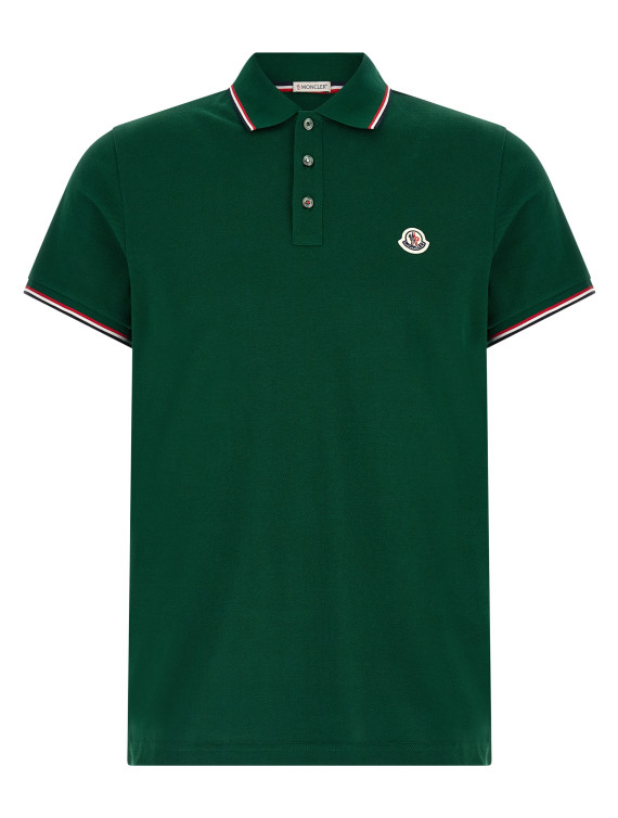 Tricolor detail polo shirt #1