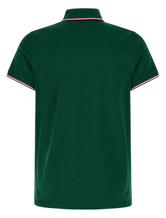 Tricolor detail polo shirt #