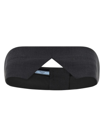 Вечерний топ PRADA Cool wool top