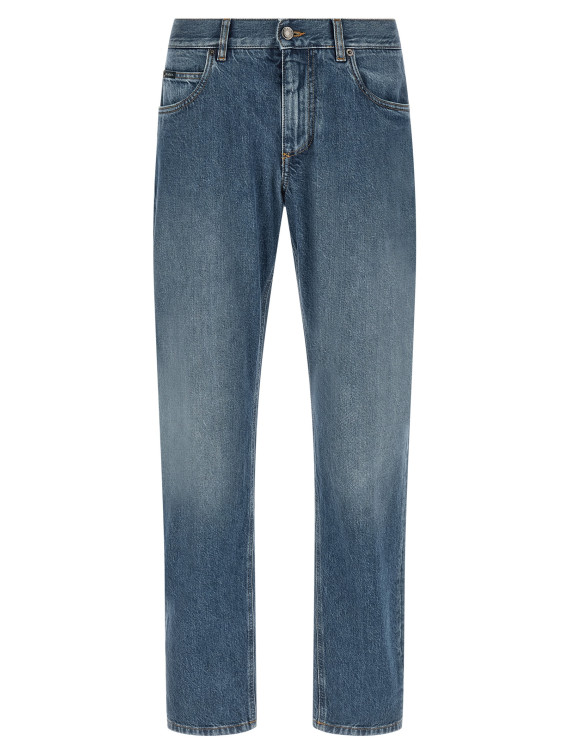 Heraldic embroidery jeans #1