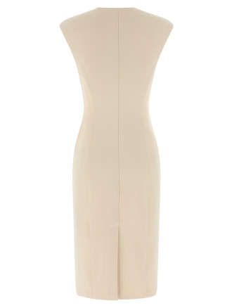 Heart-shaped neckline dress #