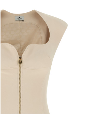 Heart-shaped neckline dress #