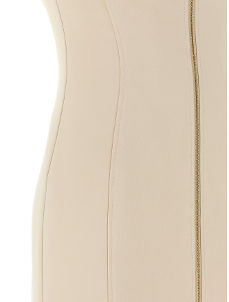 Heart-shaped neckline dress #