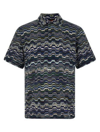 Zigzag polo shirt