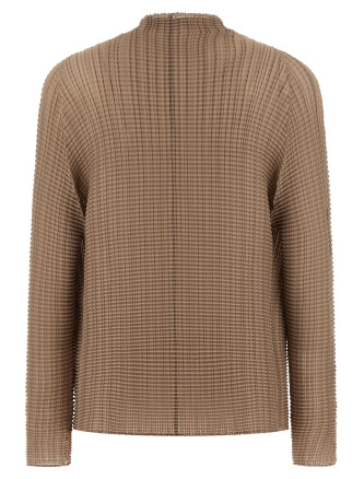 'Wooly Pleats-66' cardigan #