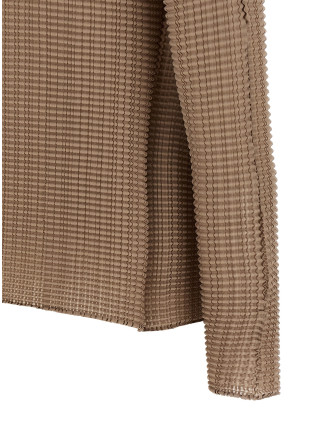 'Wooly Pleats-66' cardigan #