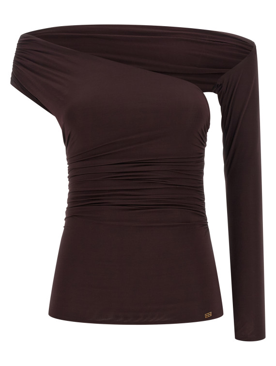 Asymmetrical neckline top #1