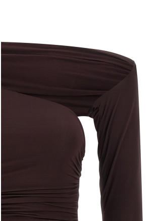 Asymmetrical neckline top #