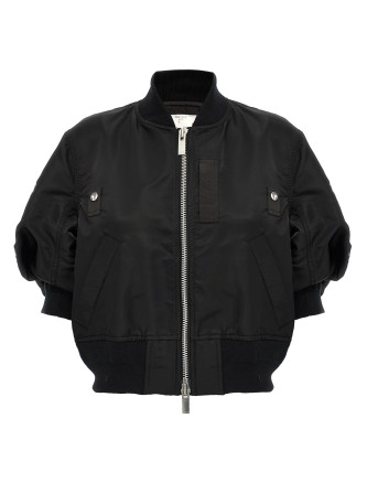 3/4 sleeve bomber jacket