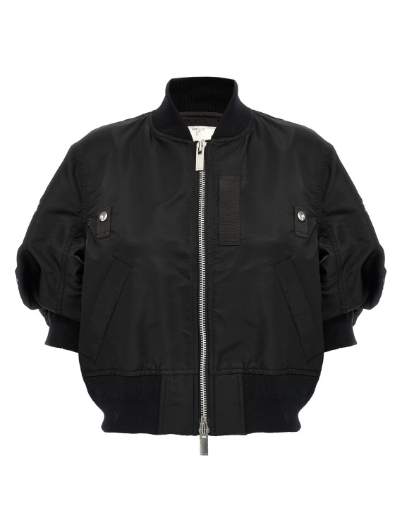 3/4 sleeve bomber jacket #1