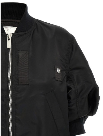 3/4 sleeve bomber jacket #
