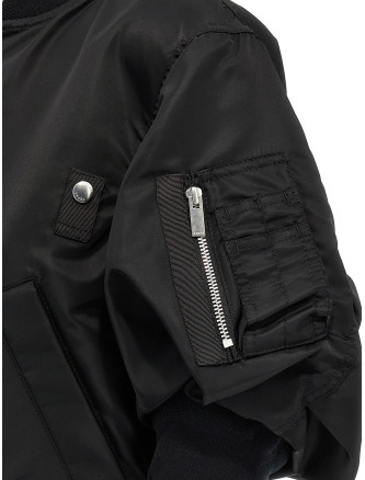 3/4 sleeve bomber jacket #