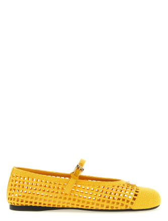 Crochet cotton ballet flats