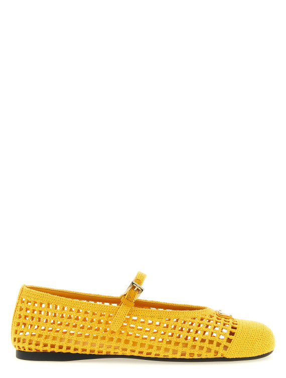 Crochet cotton ballet flats #1