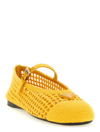 Crochet cotton ballet flats #