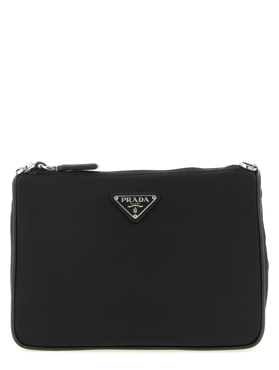 Logo nylon crossbody bag #1