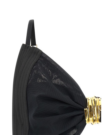 Satin bra and tulle #