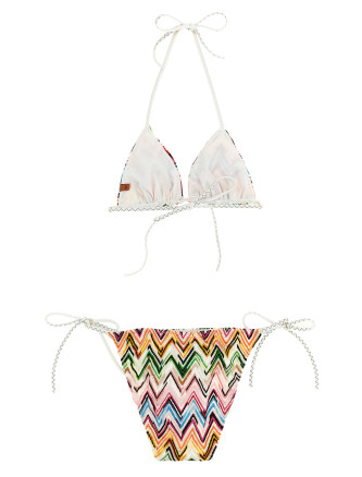 Zigzag lace bikini #