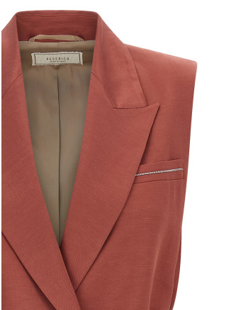 Linen viscose vest #