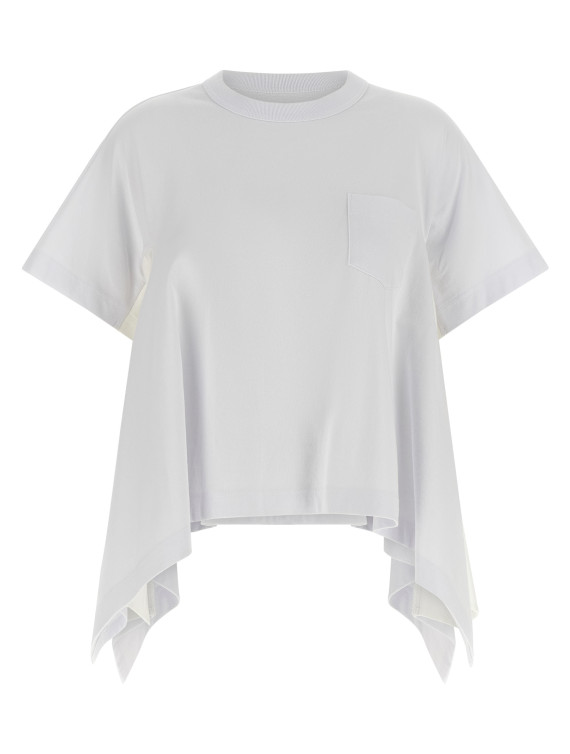 Denim insert t-shirt #1