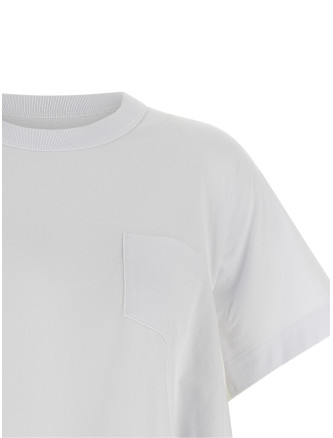 Denim insert t-shirt #