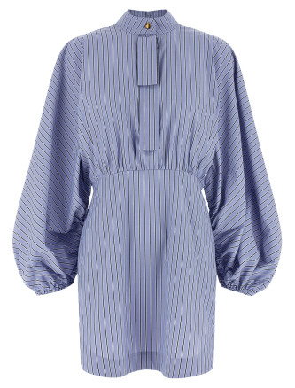 'Drawstring Stripe Mini' dress