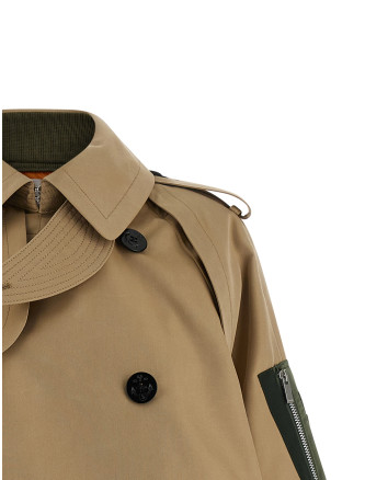 Double layer trench coat #
