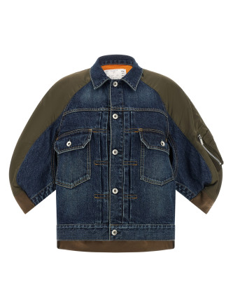 Hybrid bomber jacket