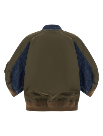 Hybrid bomber jacket #