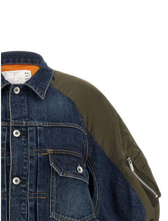 Hybrid bomber jacket #