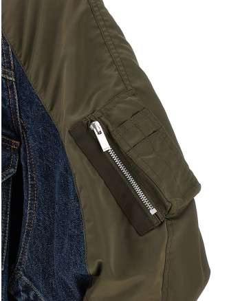 Hybrid bomber jacket #