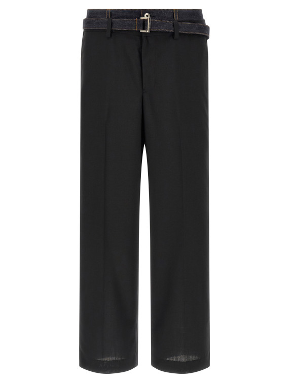 Denim insert pants #1