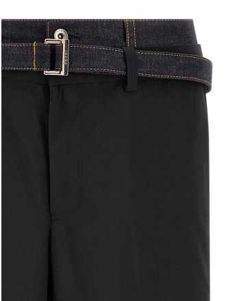 Denim insert pants #