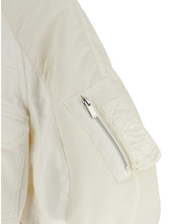 Hybrid bomber jacket #