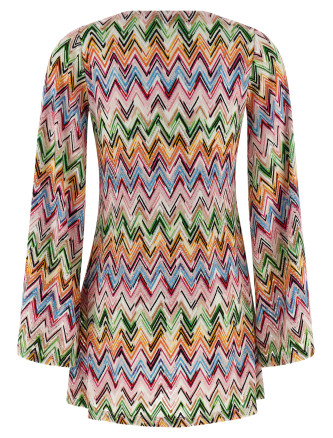 Zig zag embroidery dress #