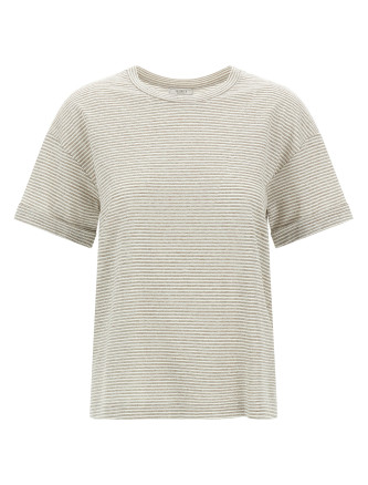 Lamé stripes t-shirt