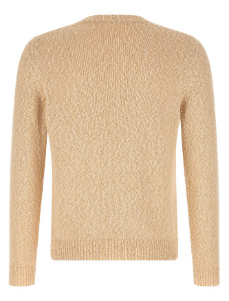 Two-tone yarn sweater #