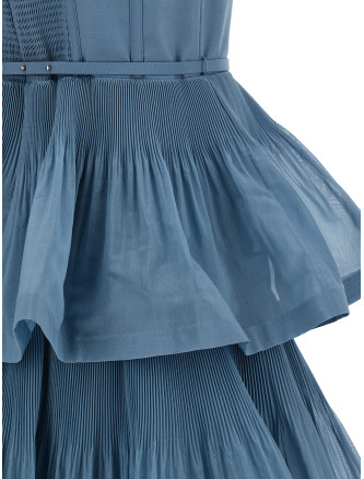 'Pleated Tiered Midi' dress #