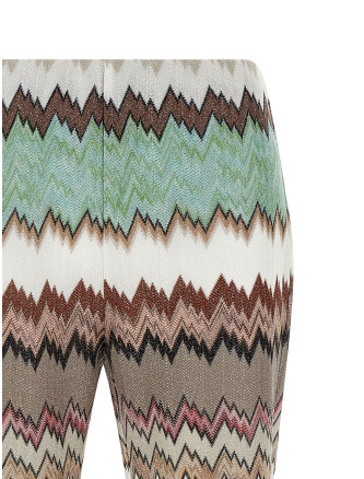 Lamé snake viscose pants #