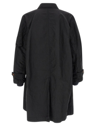 Crumpled effect coat #