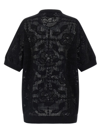 Openwork cotton sweater #