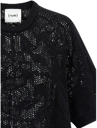 Openwork cotton sweater #