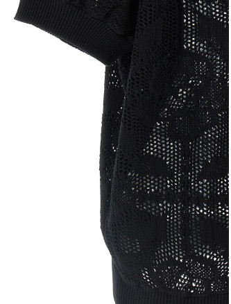 Openwork cotton sweater #