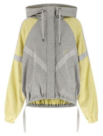 Double American fleece bomber jacket